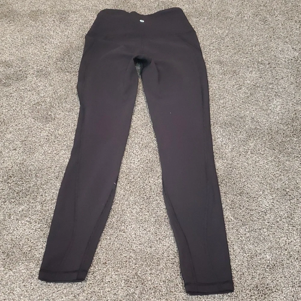 Lululemon Athleta Yoga Womens Ribbed Leggings sz 4